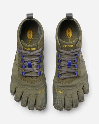 Vibram Five- V Trek Verde/Morado -Deportivas Barefoot para Outdoor-Vibram FiveFingers-Cacles Barefoot-Tienda de calzado barefoot respetuoso minimalista