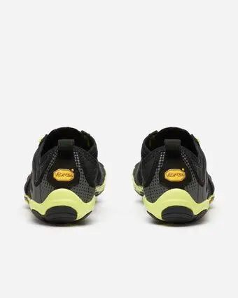 Vibram FiveFingers - V-Run Negro/Amarillo - Deportivas Barefoot para entrenamiento Hombre