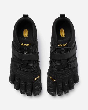 Vibram FiveFingers - V-Train 2.0 Black/Black - Deportivas Barefoot para Entrenamiento (Mujer)-Vibram FiveFingers-Cacles Barefoot-Tienda de calzado barefoot respetuoso minimalista