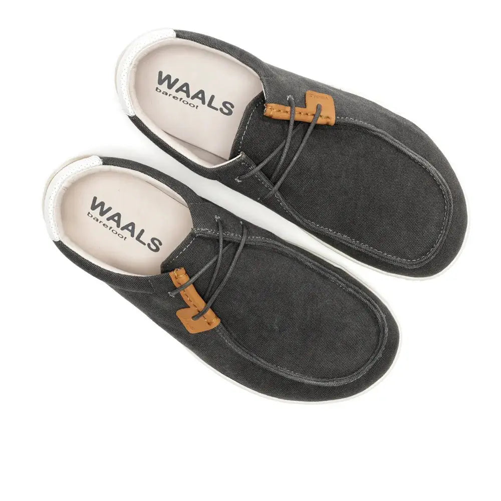 WAALS - Atacama Anthracite - Náuticos "wallabee" barefoot