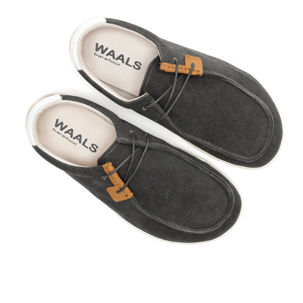 WAALS - Atacama Anthracite - Naúticos "wallabee" barefoot-Waals-Cacles Barefoot-Tienda de calzado barefoot respetuoso minimalista