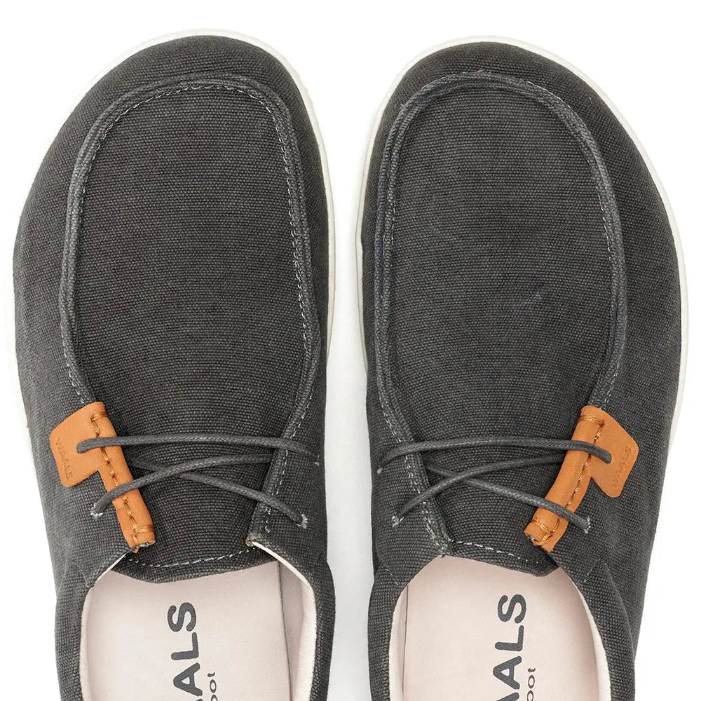 WAALS - Atacama Anthracite - Náuticos "wallabee" barefoot