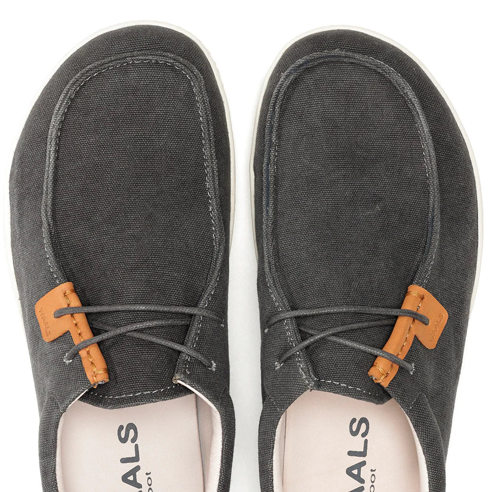 WAALS - Atacama Anthracite - Naúticos "wallabee" barefoot-Waals-Cacles Barefoot-Tienda de calzado barefoot respetuoso minimalista