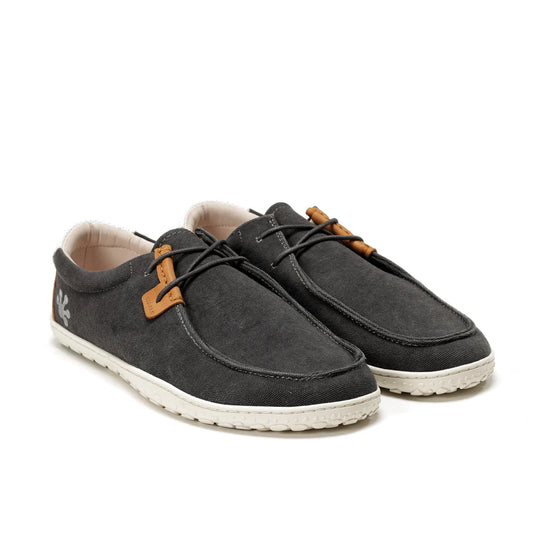 WAALS - Atacama Anthracite - Naúticos "wallabee" barefoot-Waals-Cacles Barefoot-Tienda de calzado barefoot respetuoso minimalista