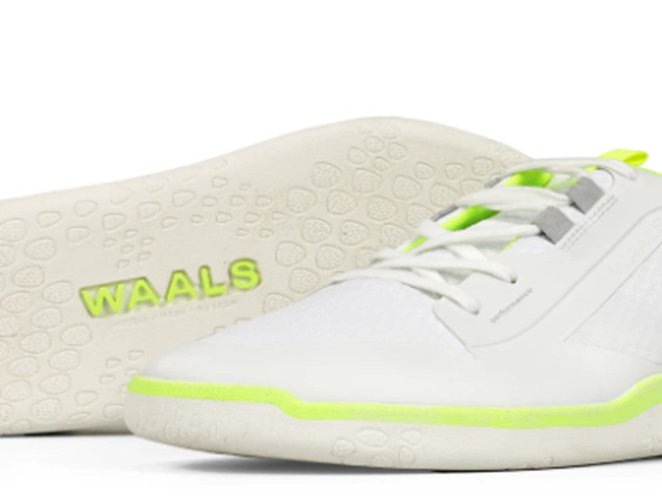 WAALS - Hybrid Blanco/Lima - Deportivas barefoot-Waals-Cacles Barefoot-Tienda de calzado barefoot respetuoso minimalista