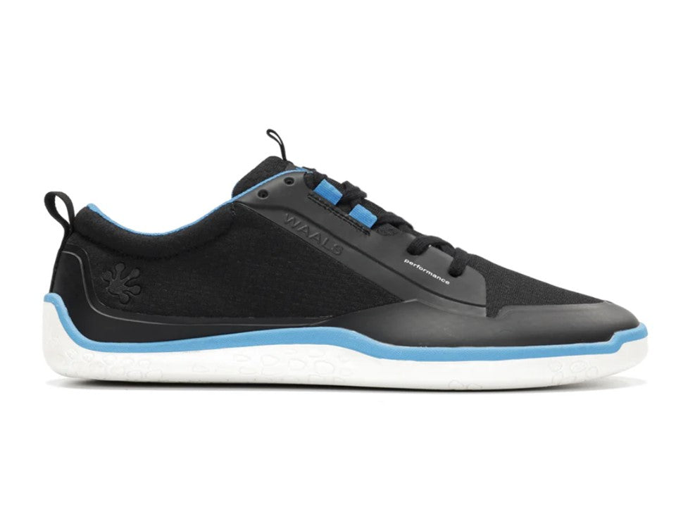 WAALS - Hybrid Negro/Azul - Deportivas barefoot-Waals-Cacles Barefoot-Tienda de calzado barefoot respetuoso minimalista