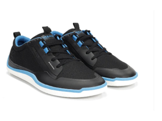WAALS - Hybrid Negro/Azul - Deportivas barefoot-Waals-Cacles Barefoot-Tienda de calzado barefoot respetuoso minimalista