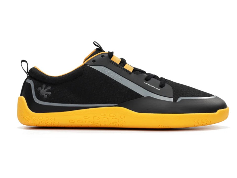 WAALS - Hybrid Negro/Naranja - Deportivas barefoot-Waals-Cacles Barefoot-Tienda de calzado barefoot respetuoso minimalista