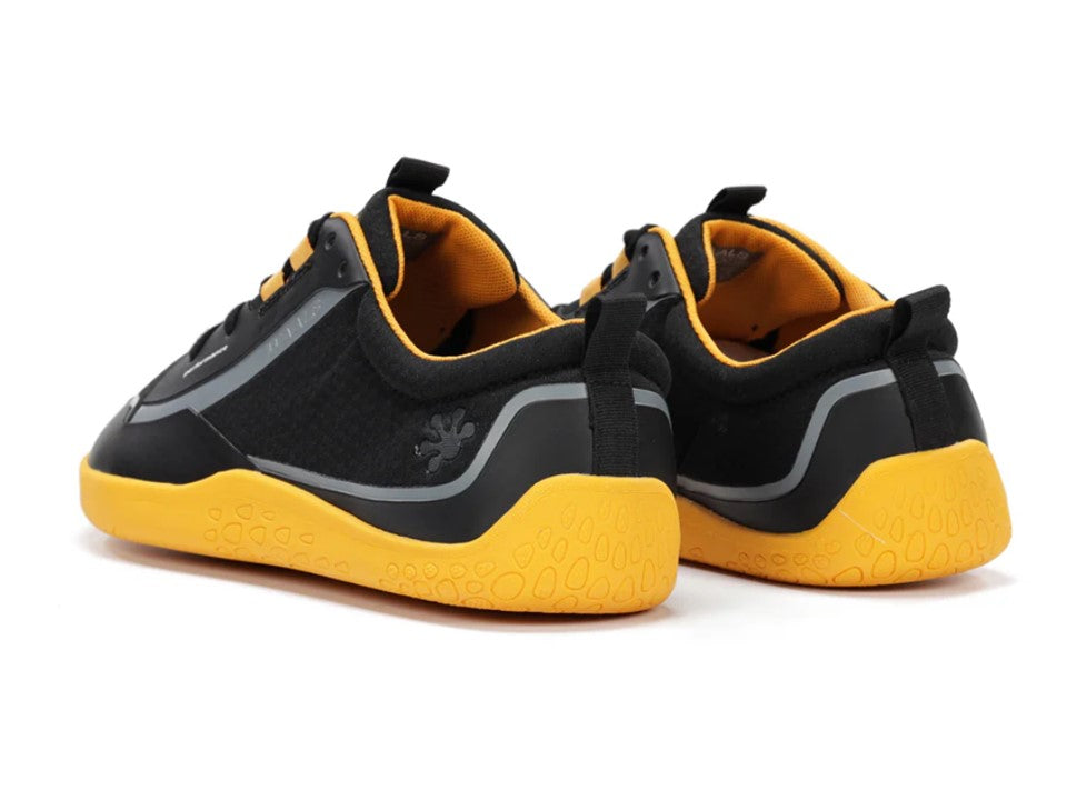 WAALS - Hybrid Negro/Naranja - Deportivas barefoot-Waals-Cacles Barefoot-Tienda de calzado barefoot respetuoso minimalista