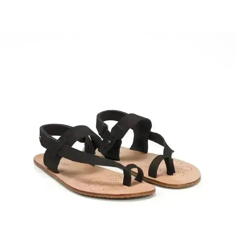 WAALS – Masai II Noir - Sandales barefoot homme