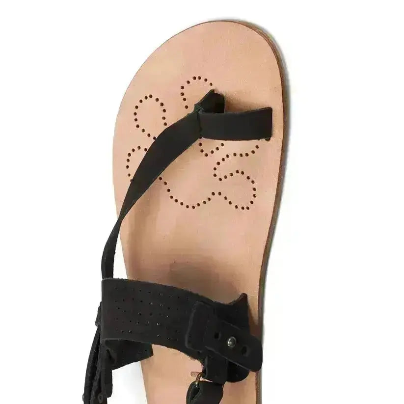 WAALS – Masai II Noir - Sandales barefoot homme