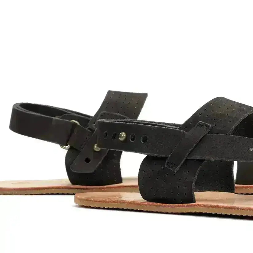 WAALS – Masai II Noir - Sandales barefoot homme