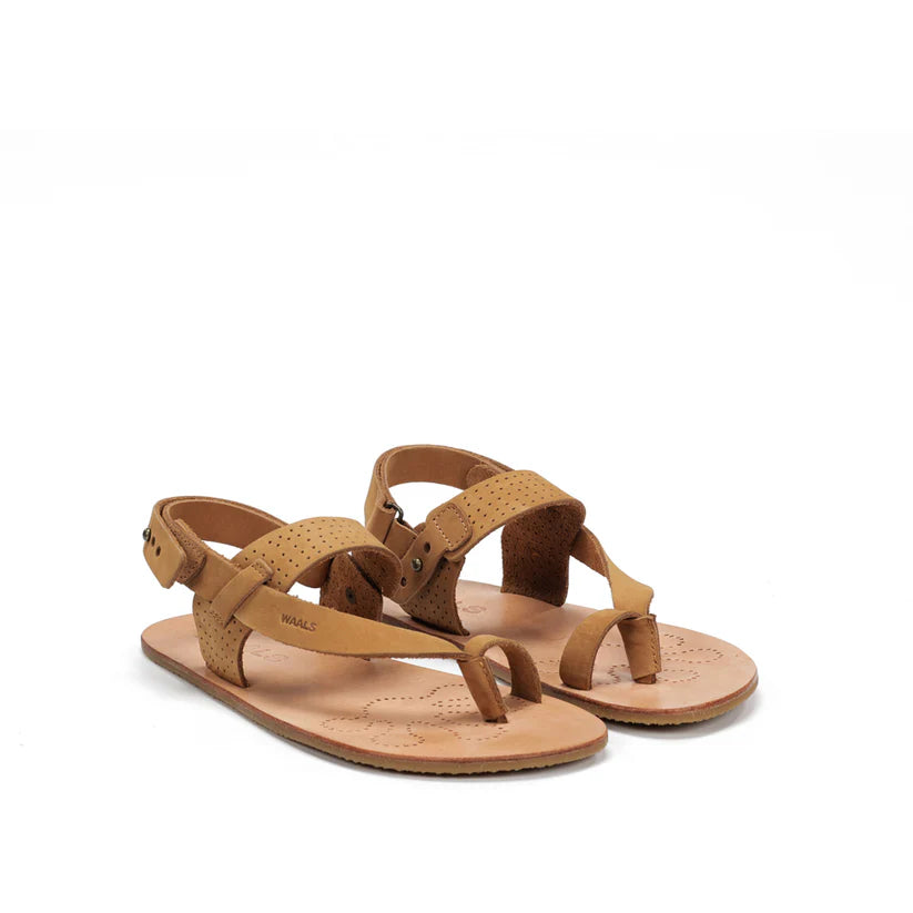 WAALS – Masai II Camel - Sandalias barefoot hombre