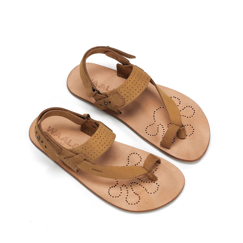 WAALS – Masai II Camel - Sandalias barefoot hombre