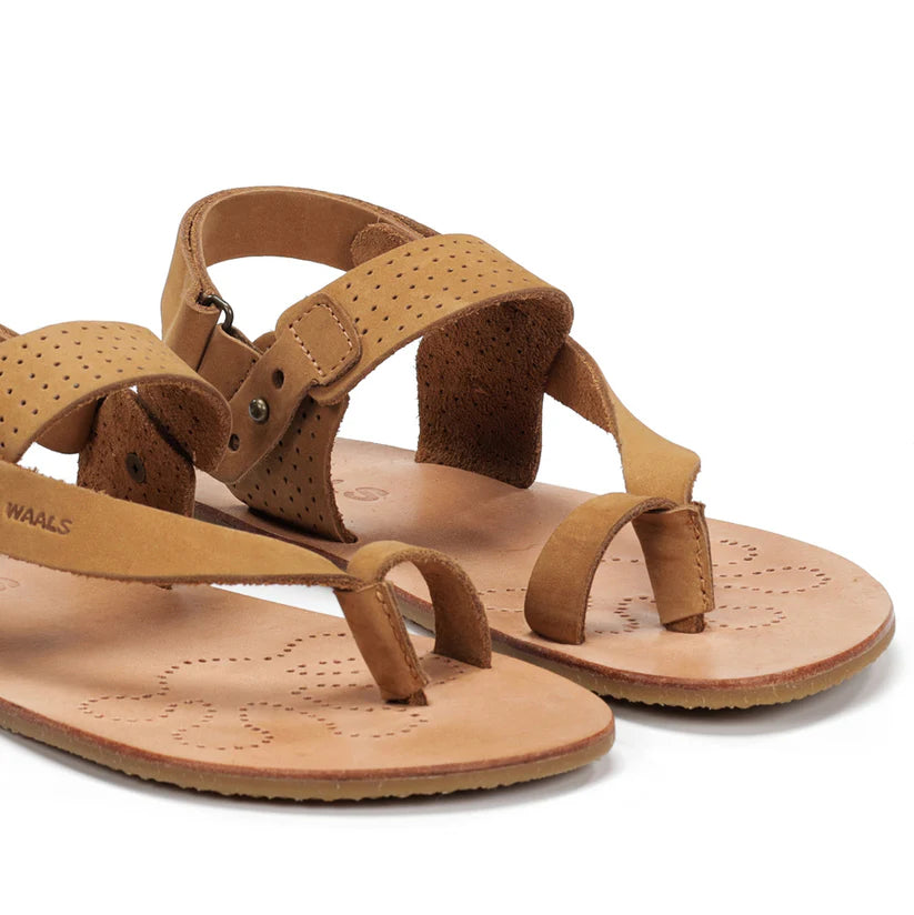 WAALS – Masai II Camel - Sandalias barefoot hombre