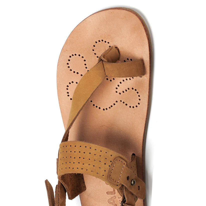 WAALS – Masai II Camel - Sandalias barefoot hombre