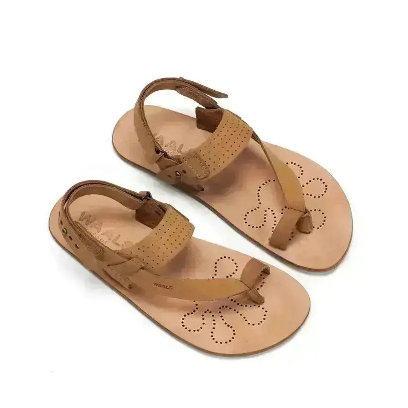 WAALS – Masai II Camel - Sandalias barefoot marrones para hombre