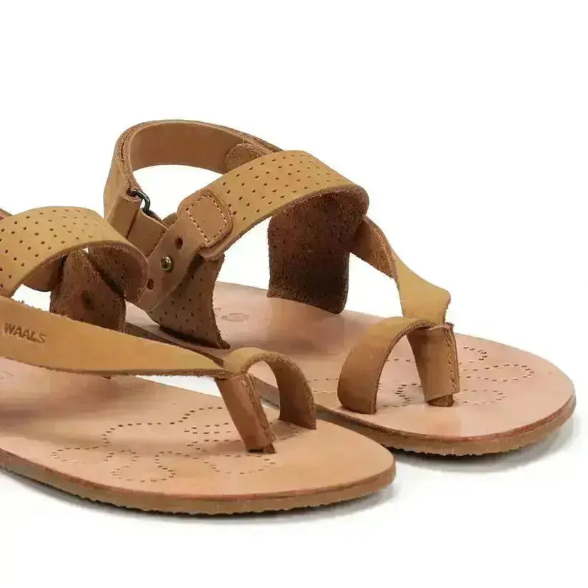 WAALS – Masai II Camel - Sandalias barefoot marrones para hombre
