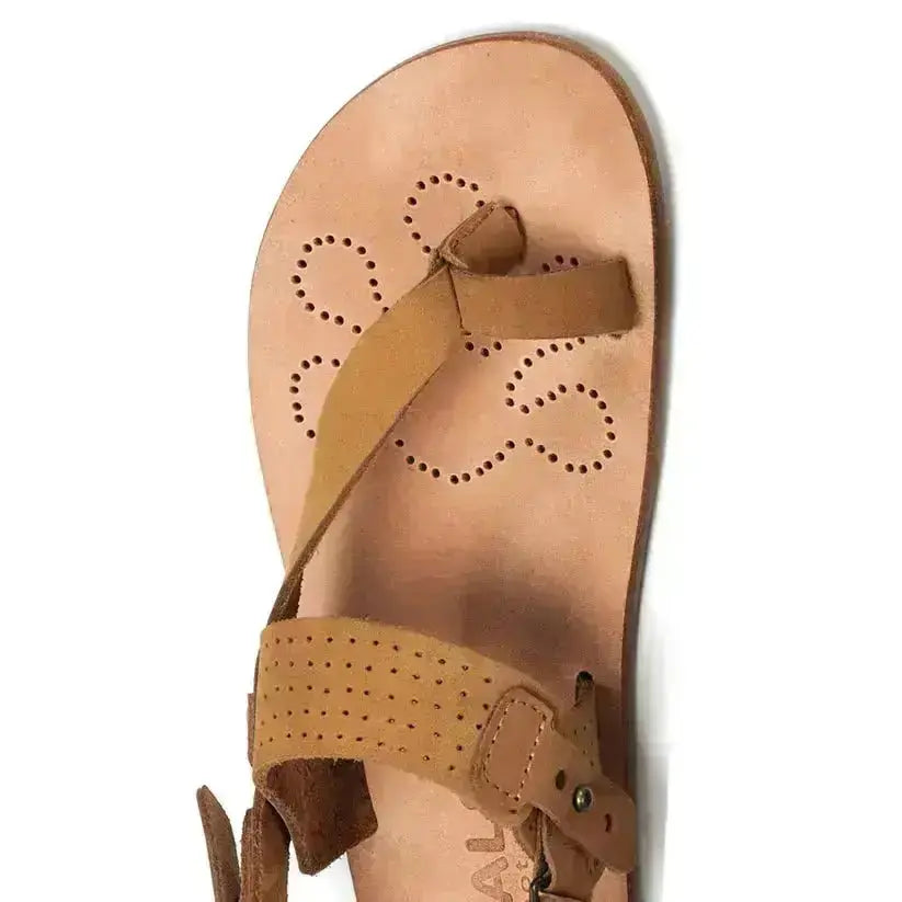 WAALS – Masai II Camel - Sandalias barefoot marrones para hombre