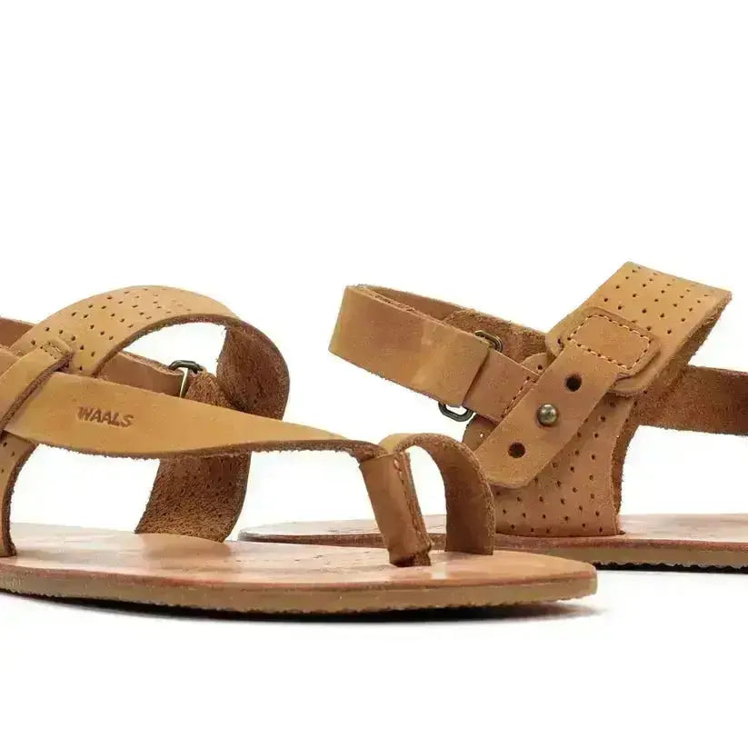 WAALS – Masai II Camel - Sandalias barefoot marrones para hombre