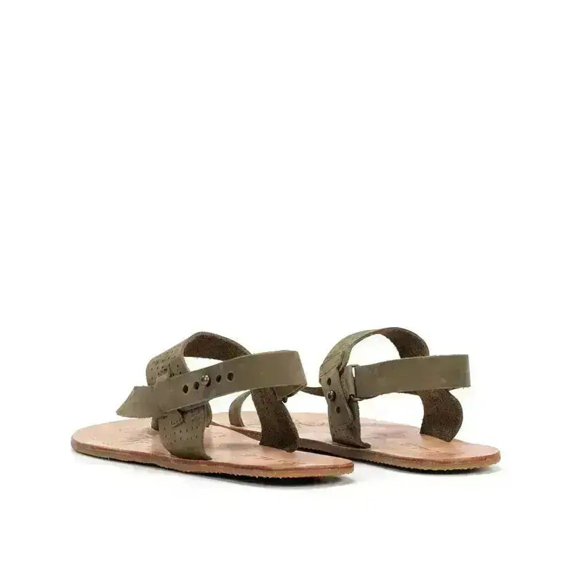 WAALS - Masai II Khaki - Sandalias barefoot caqui para hombre