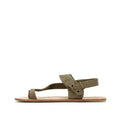 WAALS - Masai II Khaki - Sandalias barefoot caqui para hombre
