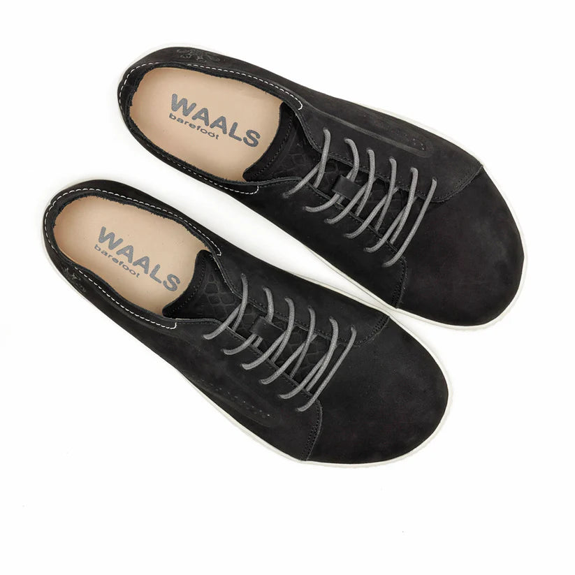 WAALS – Mojave II Black - Zapatos barefoot-Waals-Cacles Barefoot-Tienda de calzado barefoot respetuoso minimalista