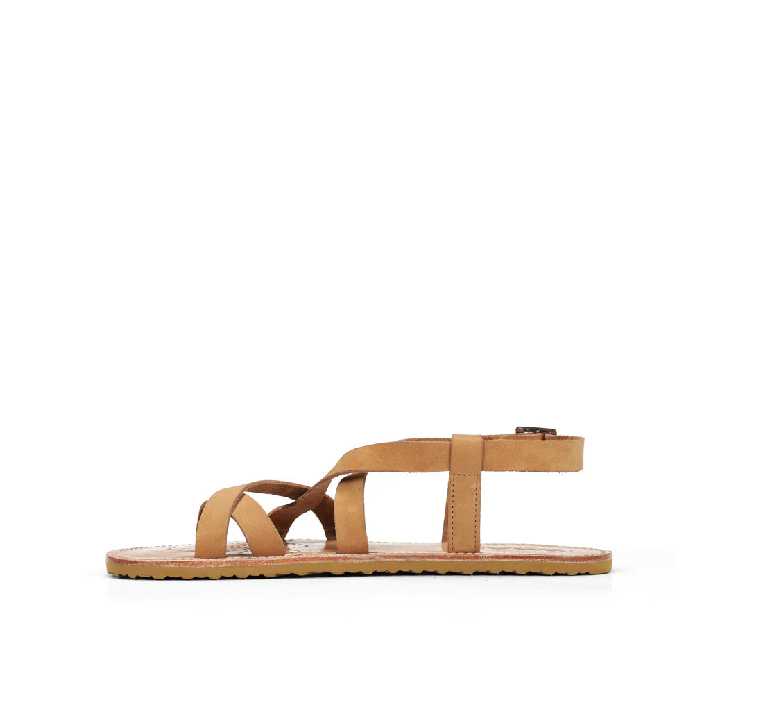 WAALS - Natur II Camel - Sandalias barefoot-Waals-Cacles Barefoot-Tienda de calzado barefoot respetuoso minimalista