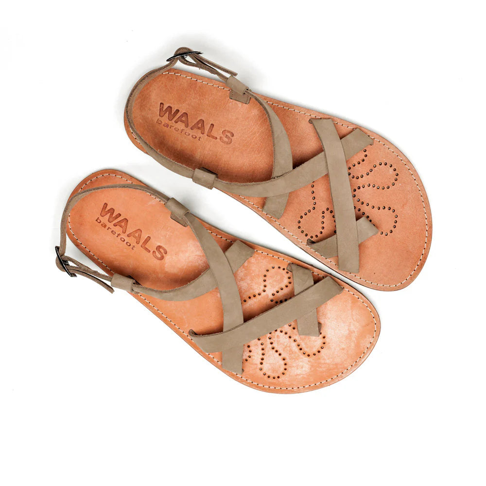 WAALS - Natur II Camel - Sandalias barefoot-Waals-Cacles Barefoot-Tienda de calzado barefoot respetuoso minimalista