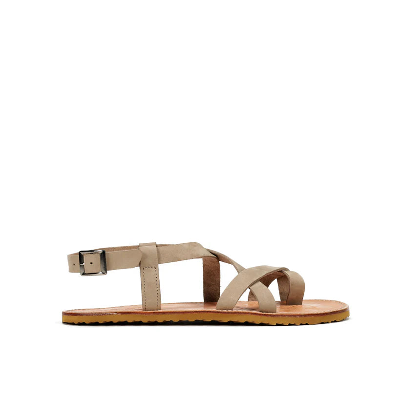 WAALS - Natur II Khaki - Sandalias barefoot-Waals-Cacles Barefoot-Tienda de calzado barefoot respetuoso minimalista