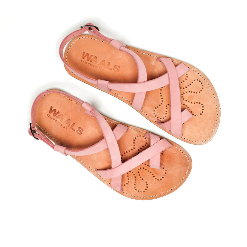 WAALS - Natur II Pink - Sandalias barefoot-Waals-Cacles Barefoot-Tienda de calzado barefoot respetuoso minimalista