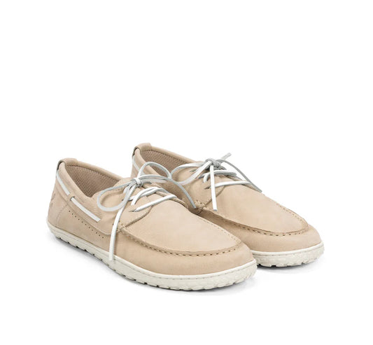 WAALS - Sidney Beige - Náuticos barefoot-Waals-Cacles Barefoot-Tienda de calzado barefoot respetuoso minimalista