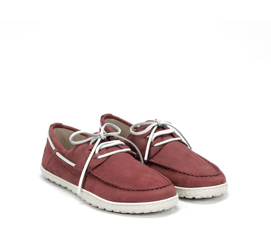 WAALS - Sidney Bordeaux - Náuticos barefoot-Waals-Cacles Barefoot-Tienda de calzado barefoot respetuoso minimalista