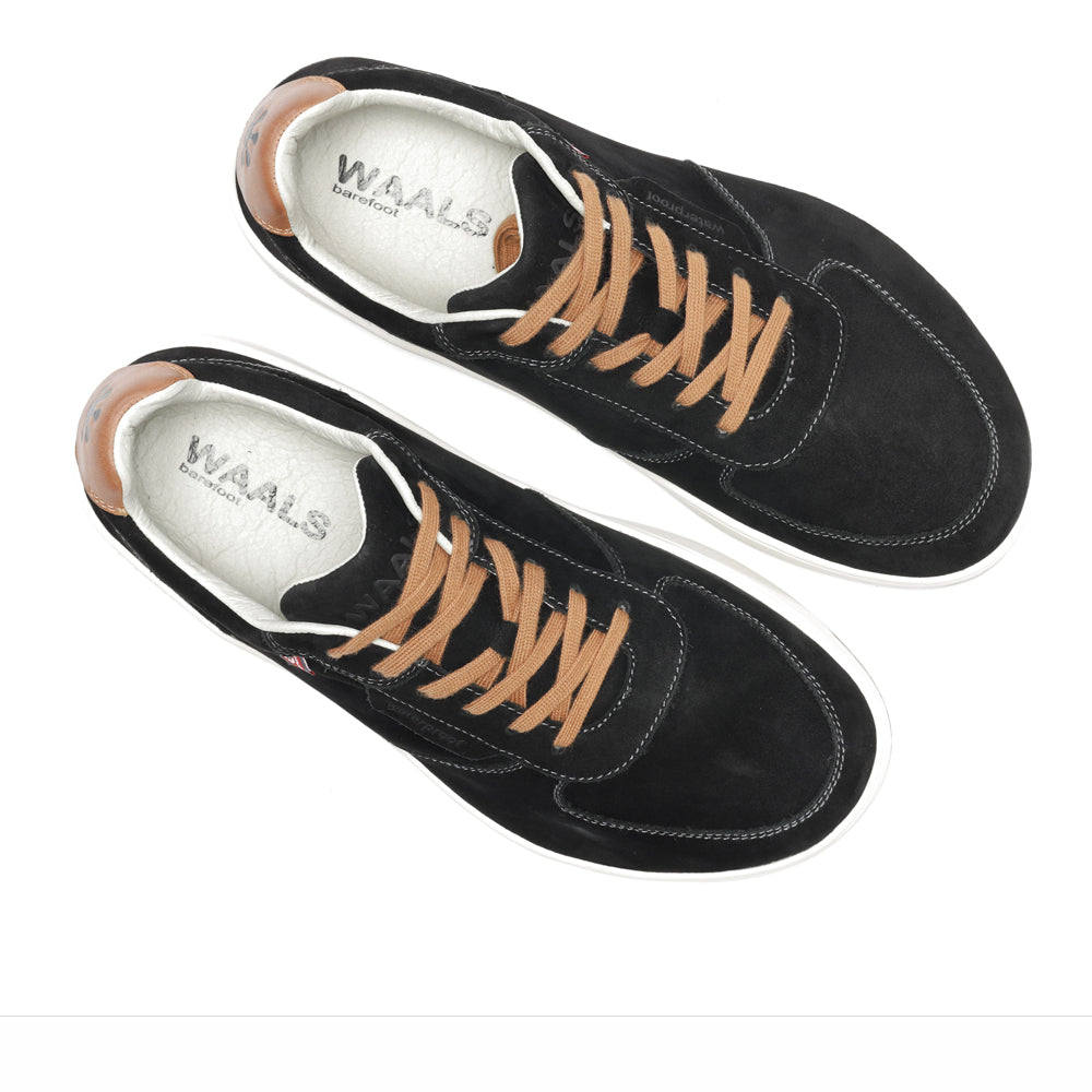 WAALS - Tromso Antracita - Deportiva barefoot térmica con Primaloft