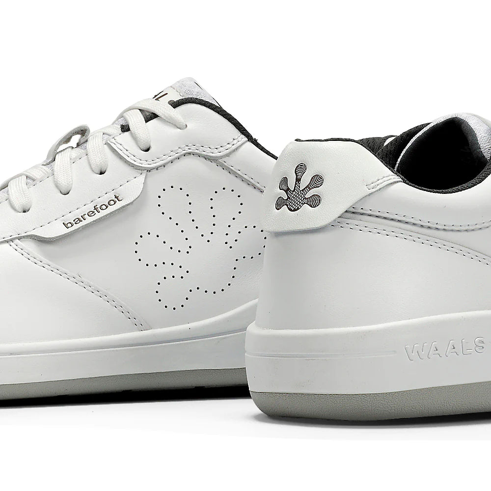 WAALS - Tromso Leather White - Deportivas barefoot-Waals-Cacles Barefoot-Tienda de calzado barefoot respetuoso minimalista