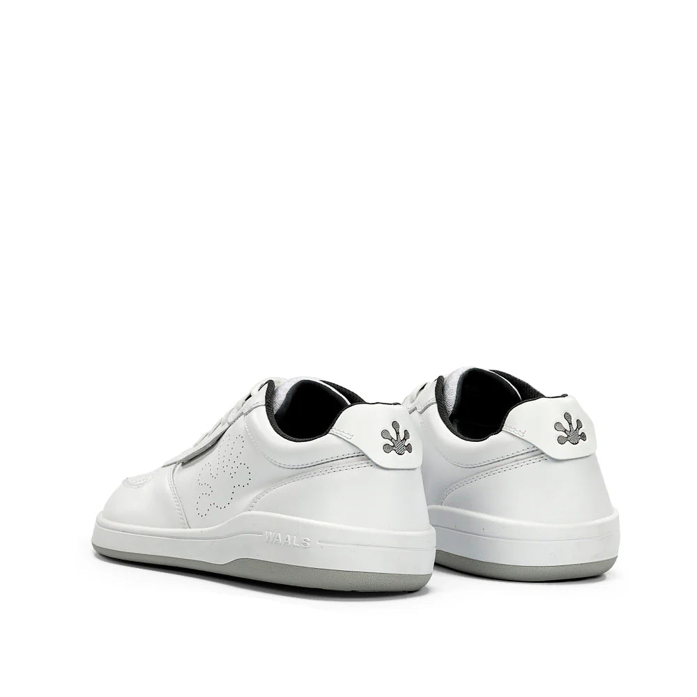 WAALS - Tromso Leather White - Deportivas barefoot-Waals-Cacles Barefoot-Tienda de calzado barefoot respetuoso minimalista