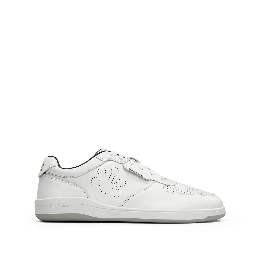 WAALS - Tromso Leather White - Deportivas barefoot-Waals-Cacles Barefoot-Tienda de calzado barefoot respetuoso minimalista