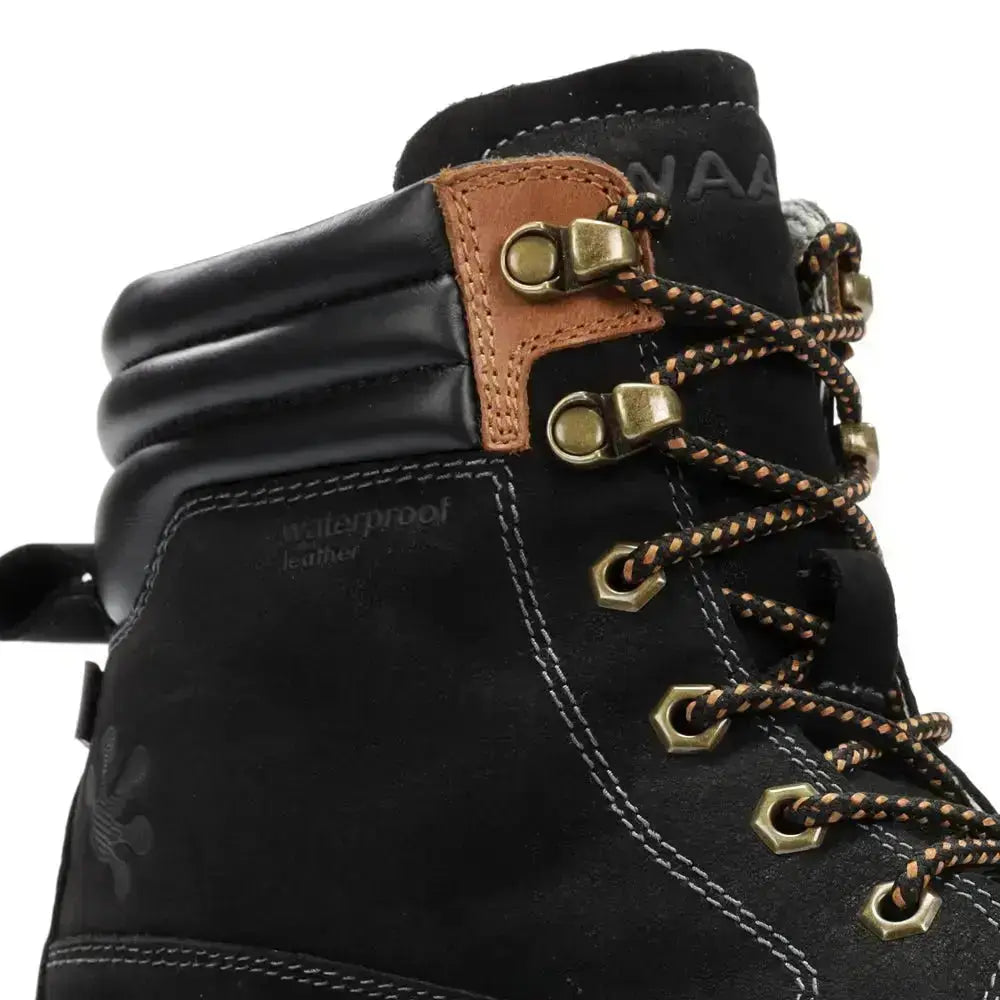 WAALS - Vadso Antracita - Botas barefoot térmicas con Primaloft
