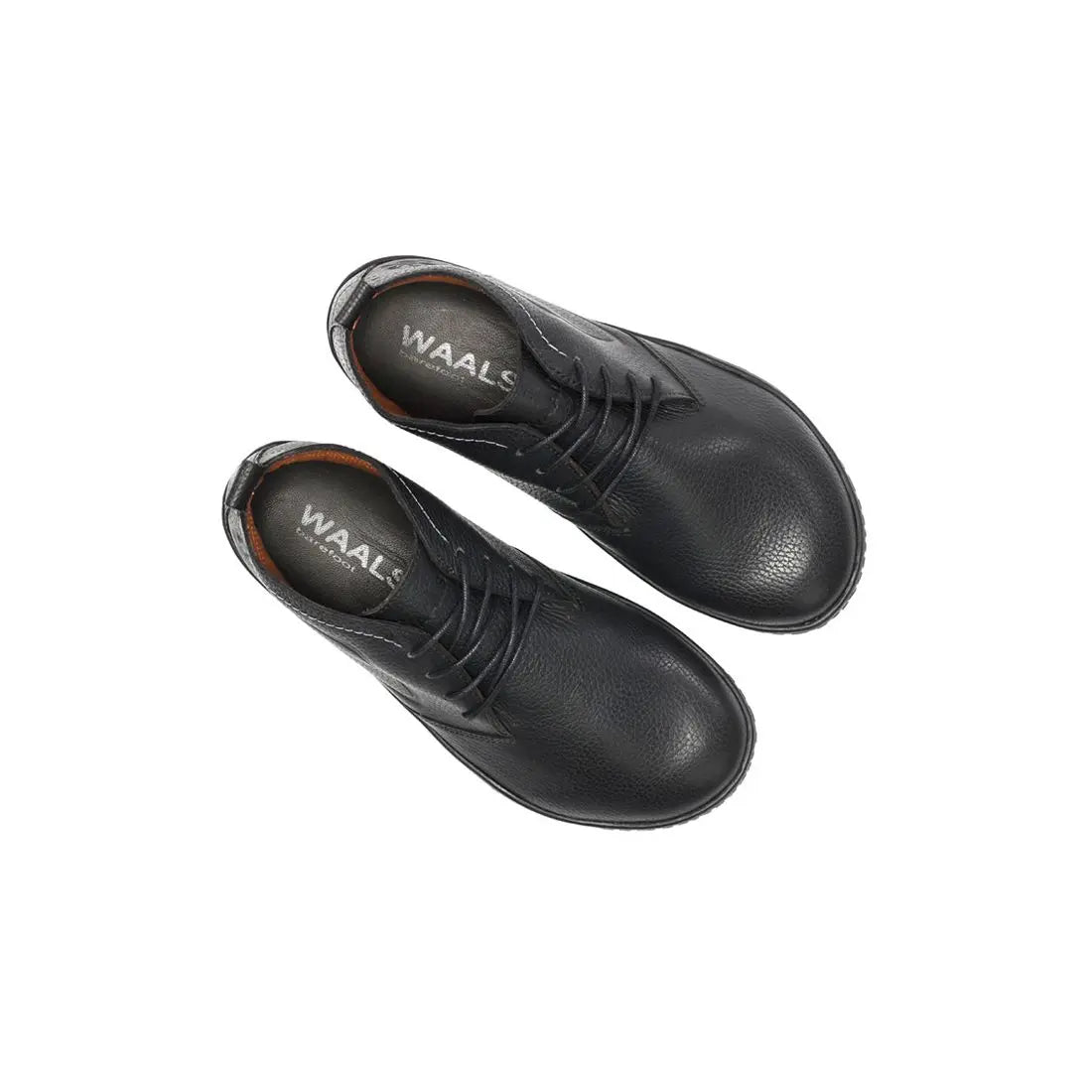 WAALS - Vantaa Negro - Botines barefoot de piel artesana