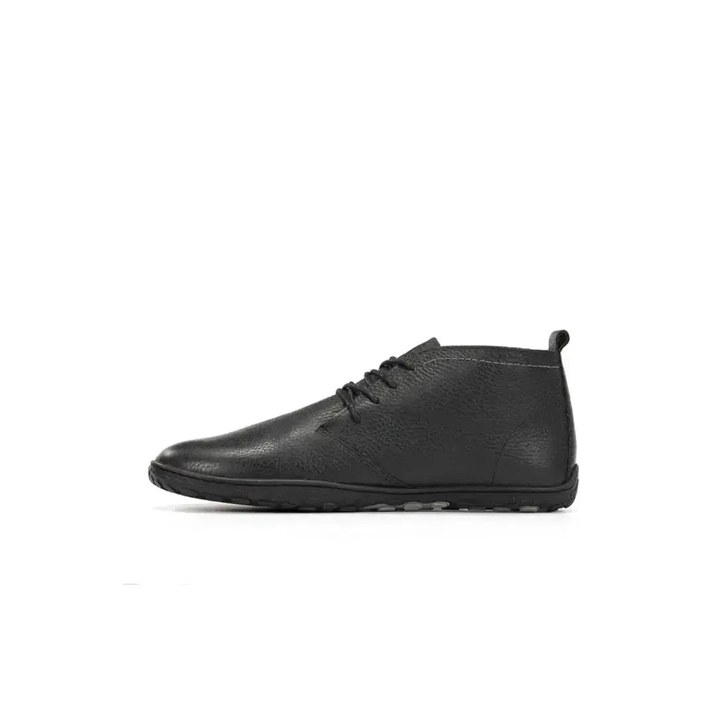 WAALS - Vantaa Negro - Botines barefoot de piel artesana