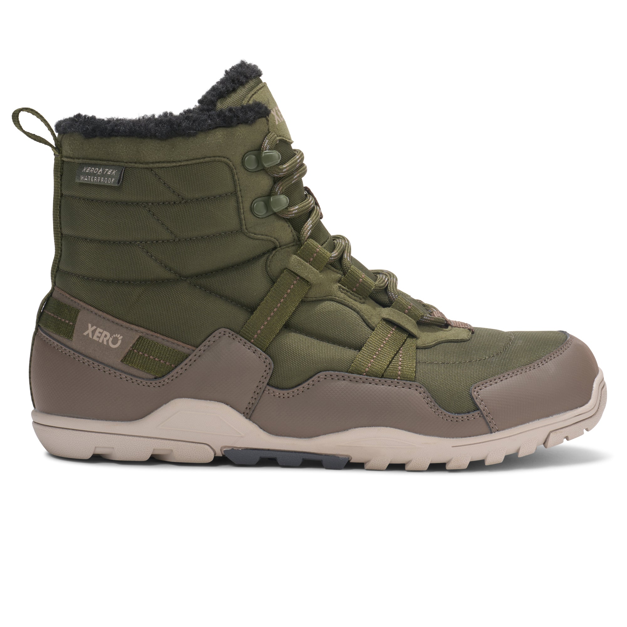 Xero Shoes - Alpine Army Green Men - Botas de senderismo invernales barefoot