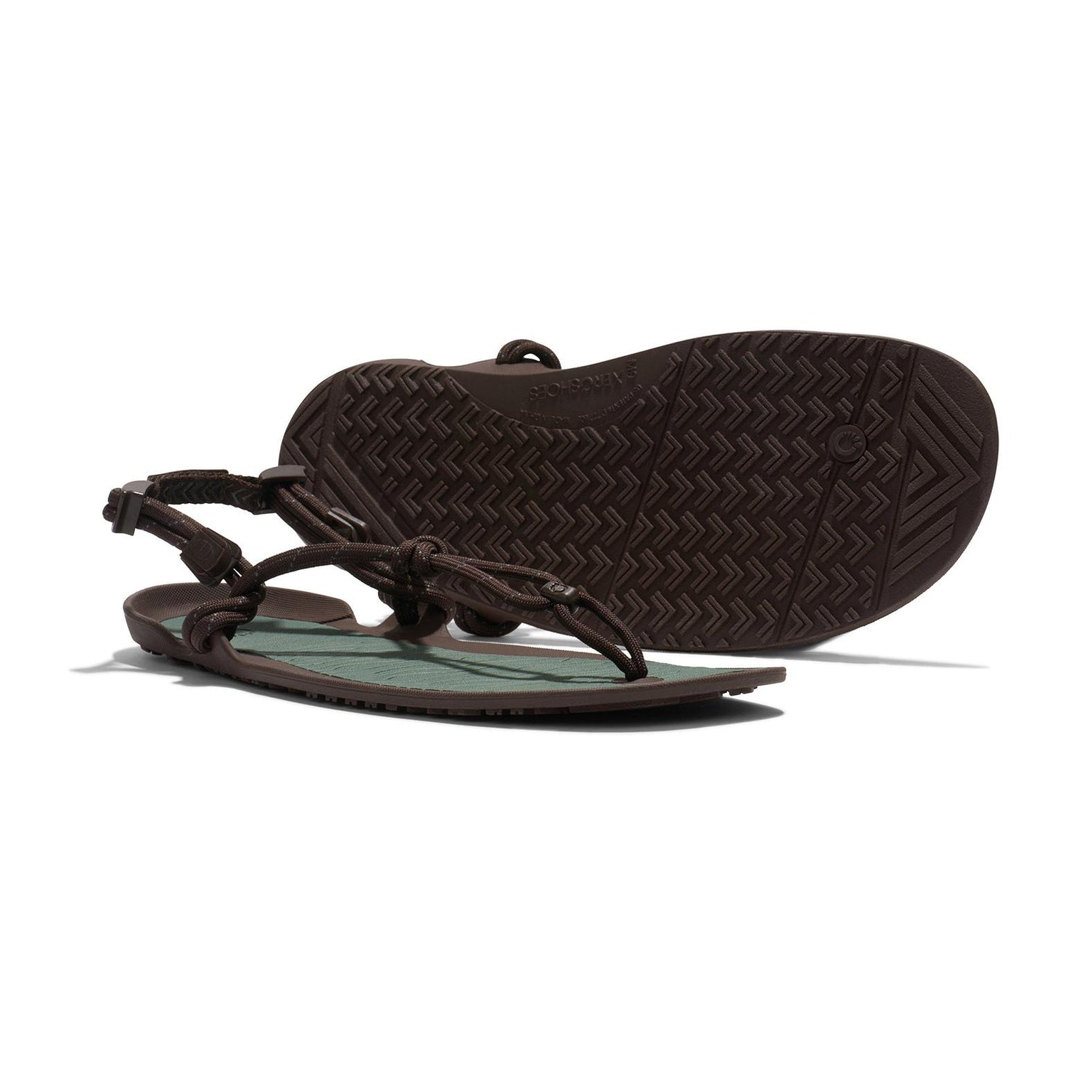 Xero Shoes - Aqua Cloud - Men Java Brown / Dark Forest - Sandalias deportivas barefoot