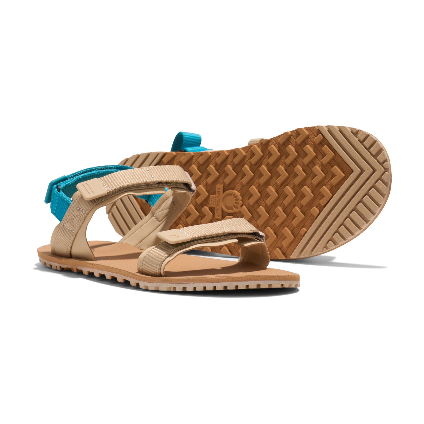 Xero Shoes - D-Trail - Women Irish Cream / Lake Blue - Sandalias de trail barefoot