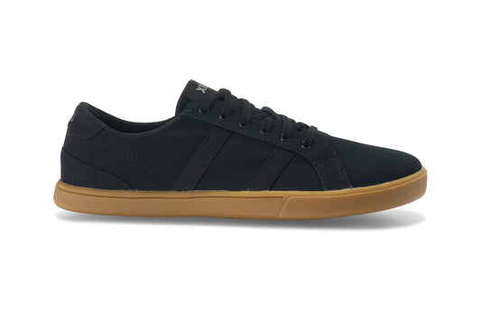 Xero Shoes - Dillon Canvas - Men Black / Gum - Lonetas de cordones barefoot