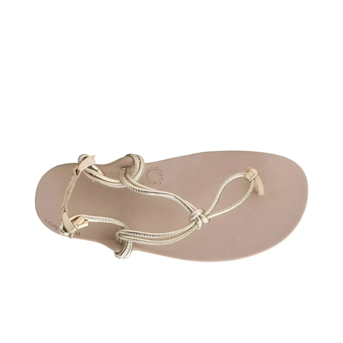 Xero Shoes - Genesis Leather Gold Metallic Women - Sandalias barefoot de dedo doradas para mujer