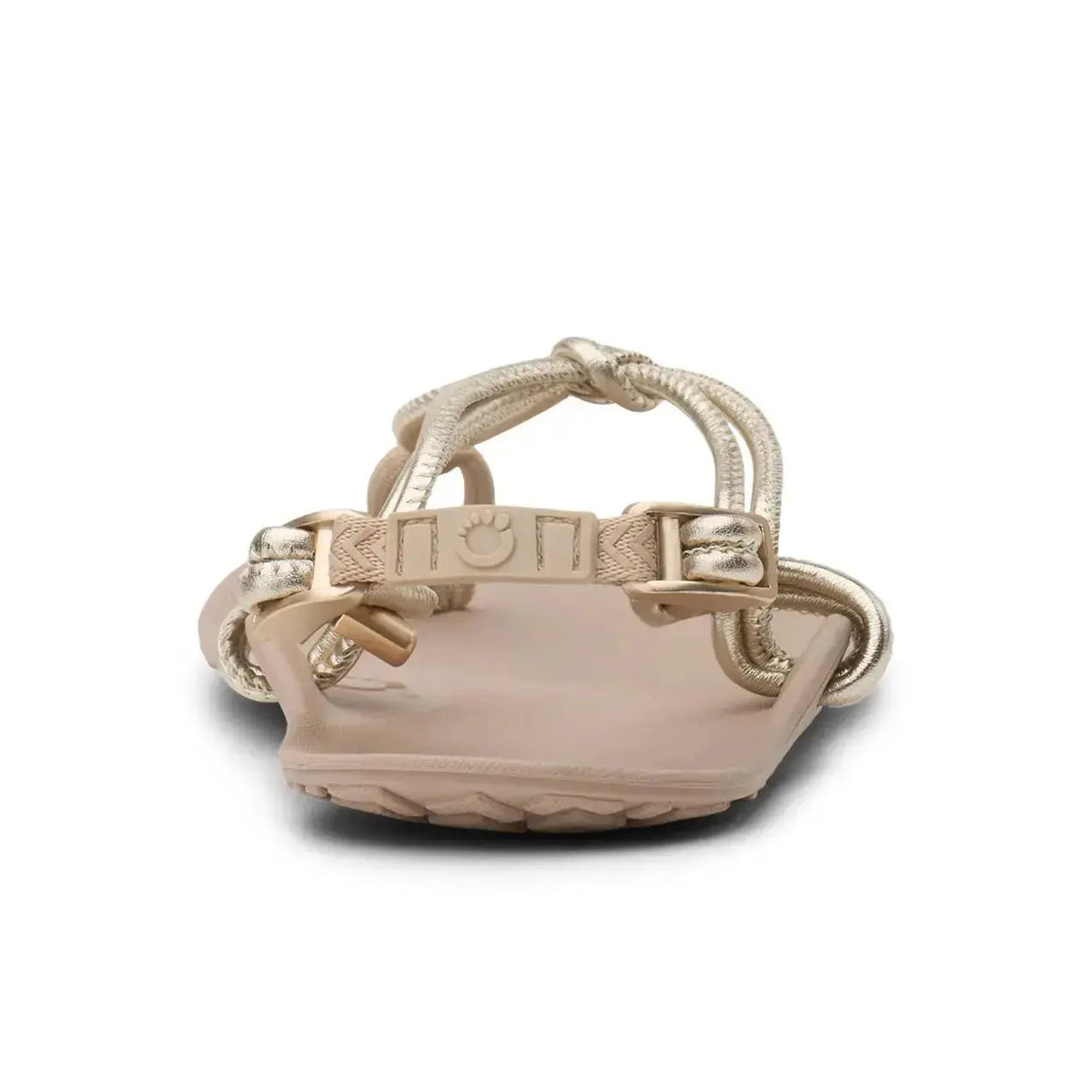Xero Shoes - Genesis Leather Gold Metallic Women - Sandalias barefoot de dedo doradas para mujer