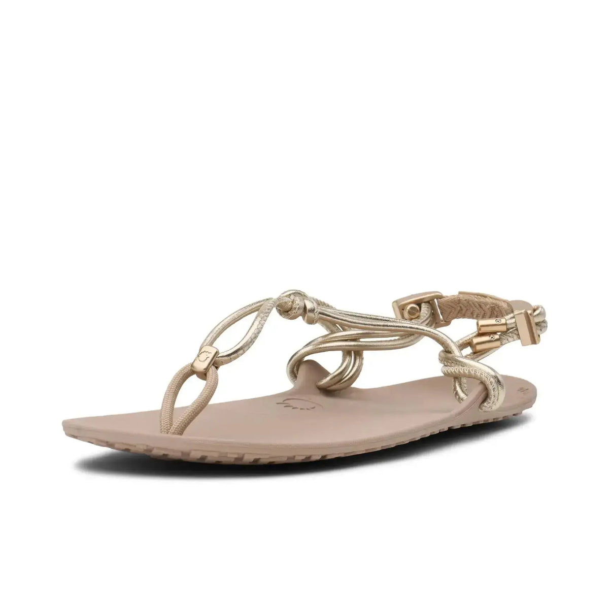 Xero Shoes - Genesis Leather Gold Metallic Women - Sandalias barefoot de dedo doradas para mujer