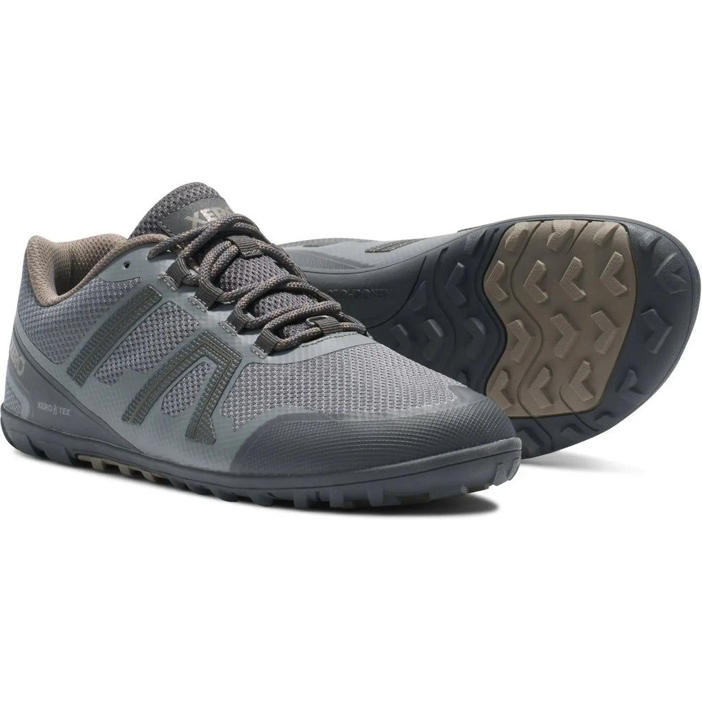 Xero Shoes - Mesa Trail WP - Men steel-gray-asphalt - Zapatillas Barefoot para Trail grises para hombre