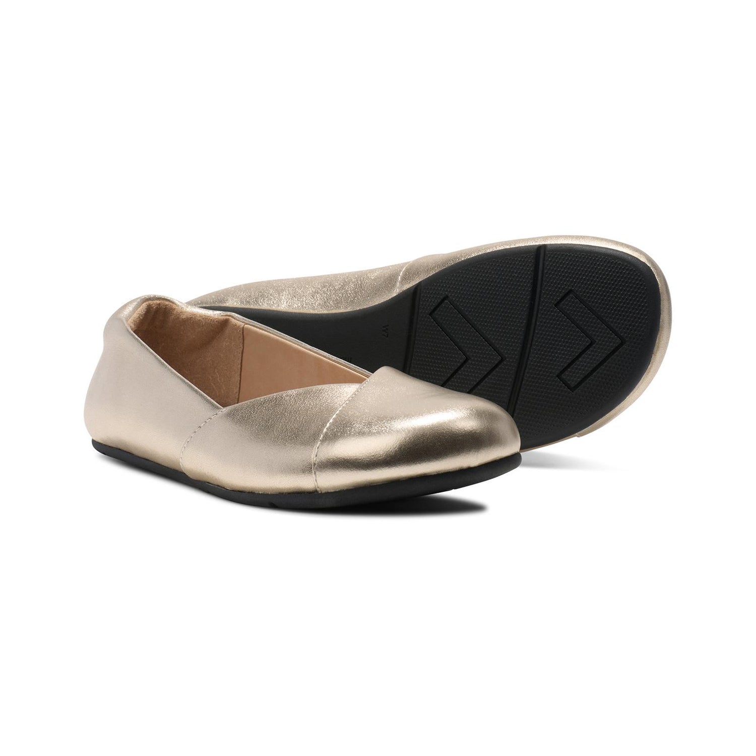 Xero Shoes - Phoenix - Leather Gold Metallic - Bailarinas barefoot
