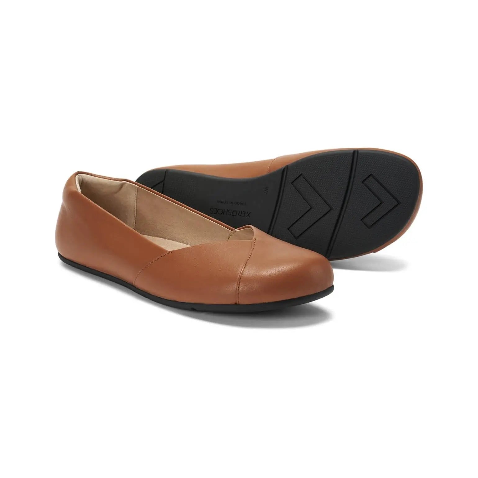 Xero Shoes - Phoenix - Leather smooth-brown - Bailarinas barefoot